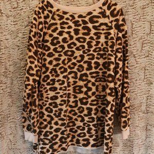 Girlie Girl Leopard Print Pullover